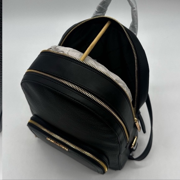 Michael Kors Medium Jaycee Backpack & Continental Wallet Wristlet Black - Picture 12 of 14